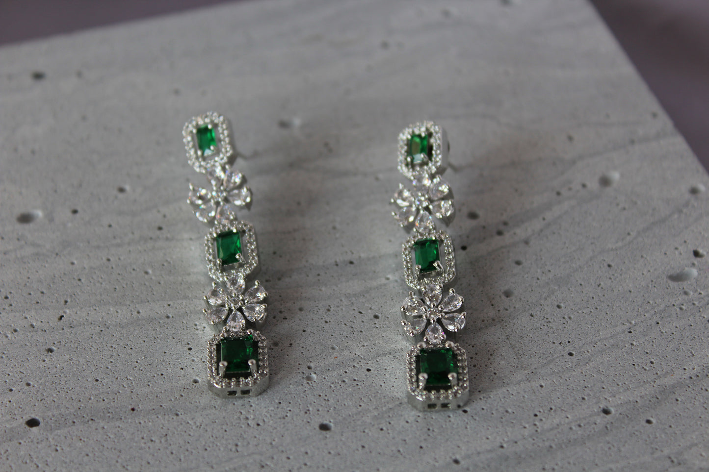 Verdant Splendor American Diamond Set