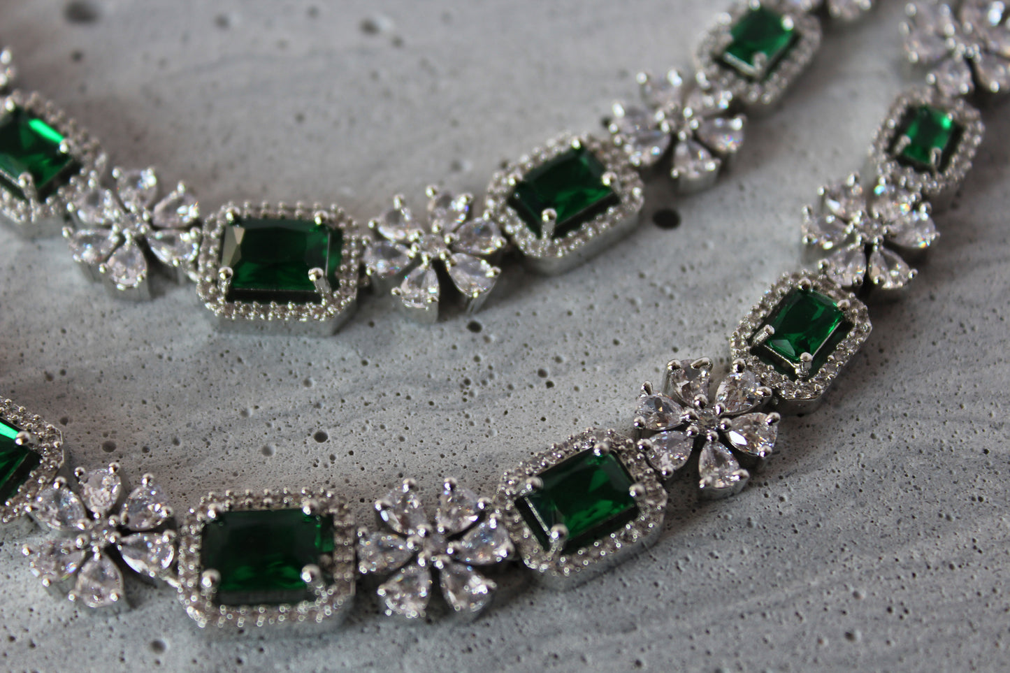 Verdant Splendor American Diamond Set