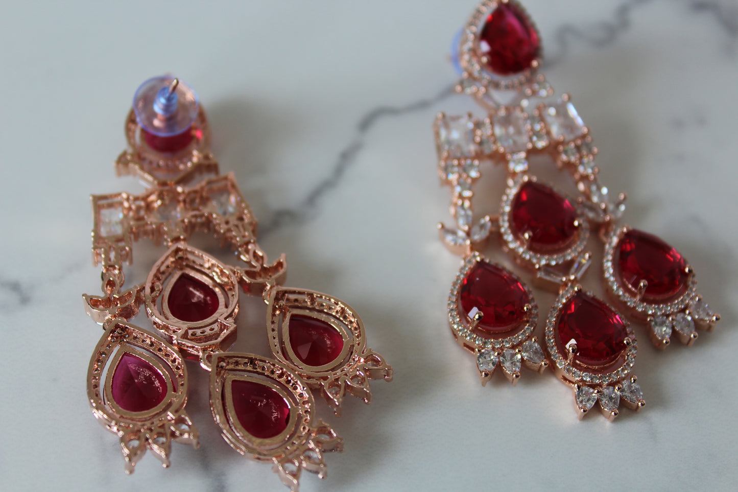 Ruby Allure American Diamond Set