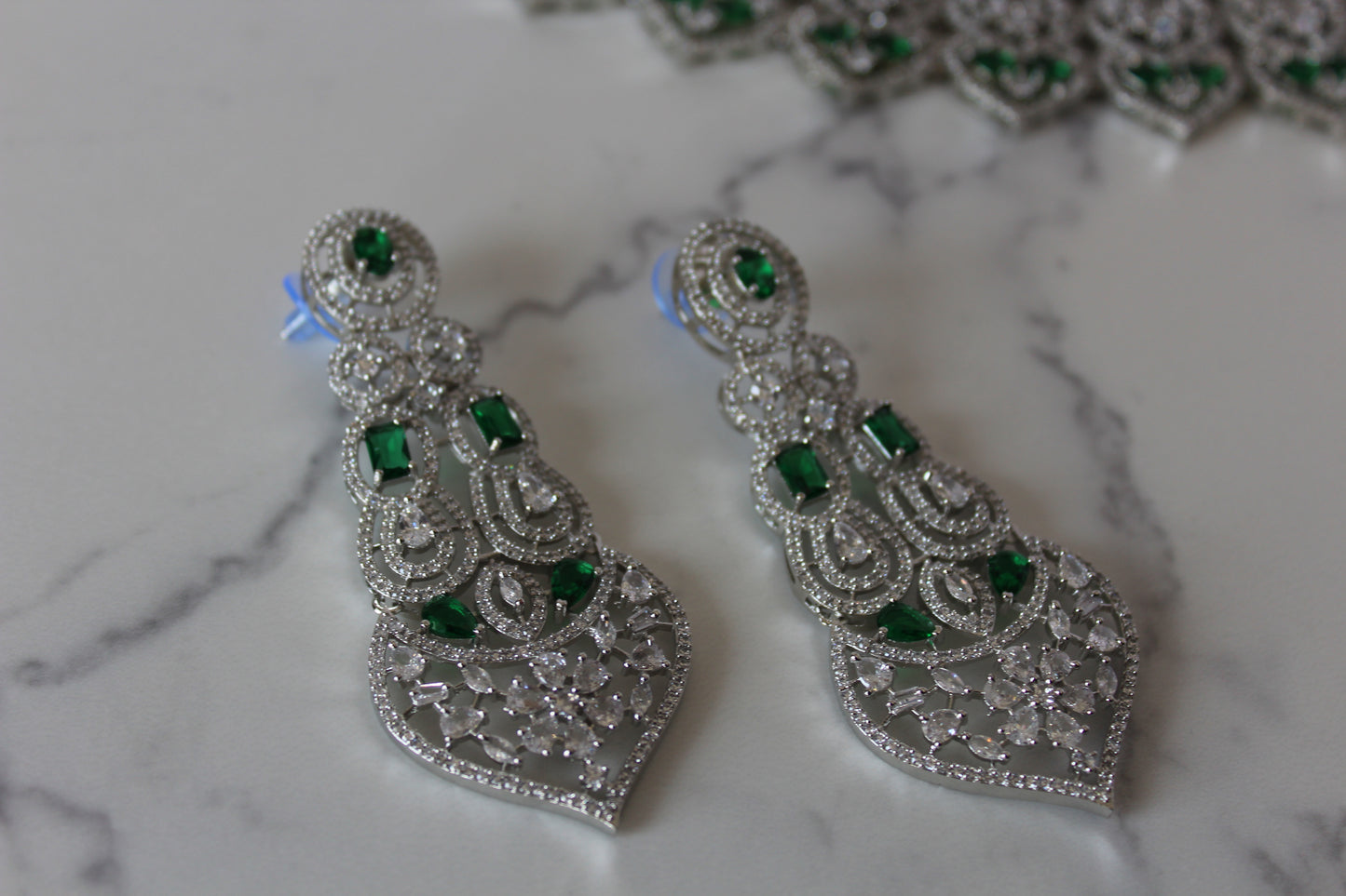 Verdant Elegance American Diamond Set