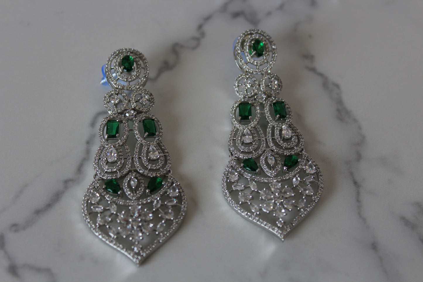 Verdant Elegance American Diamond Set