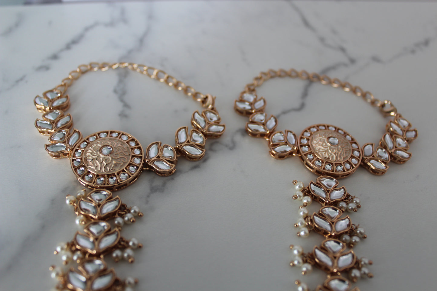 Vintage Rose Gold 8 Piece Bridal Set