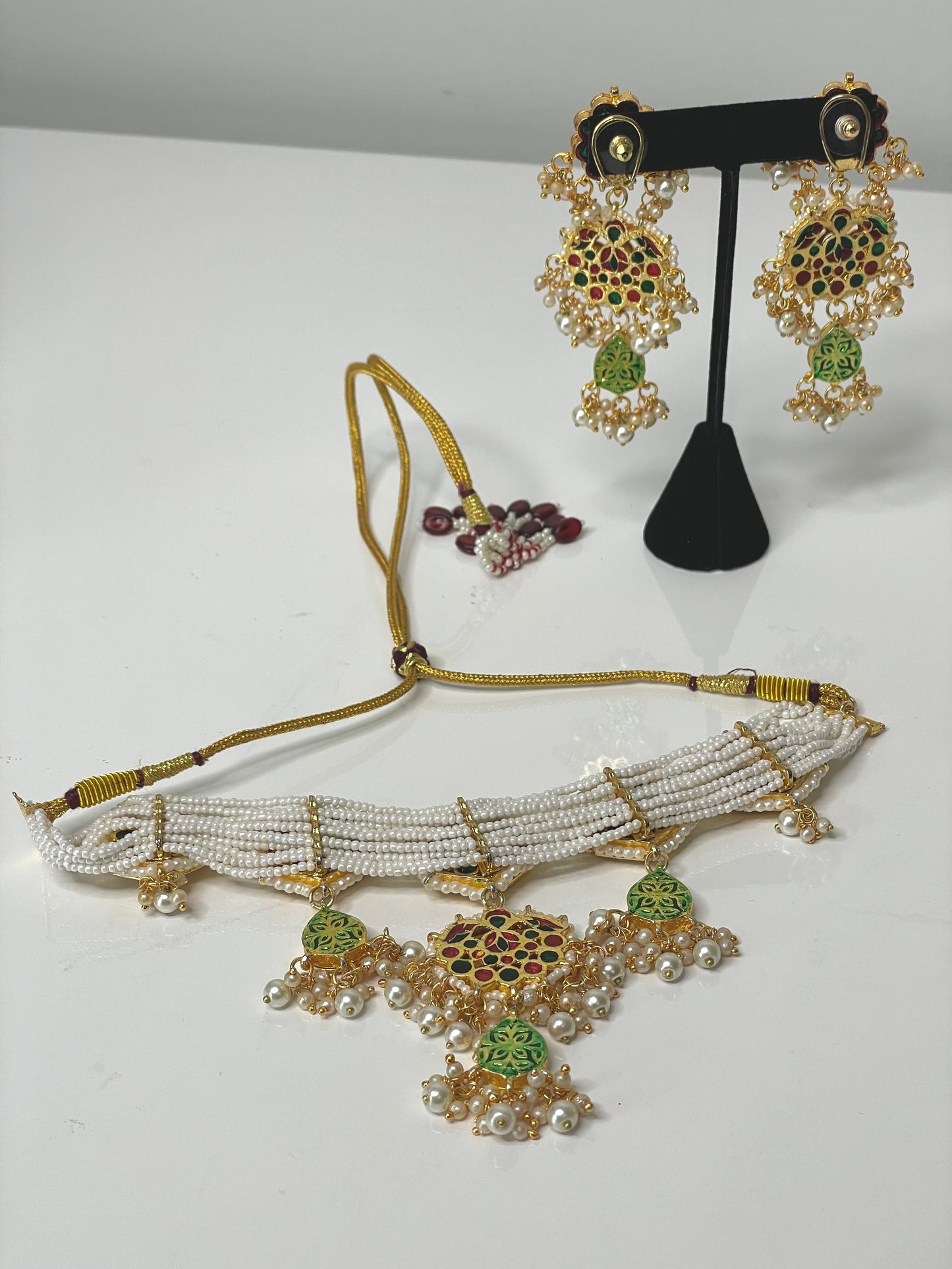 Royal Pachi Kundan Glamour Choker Set