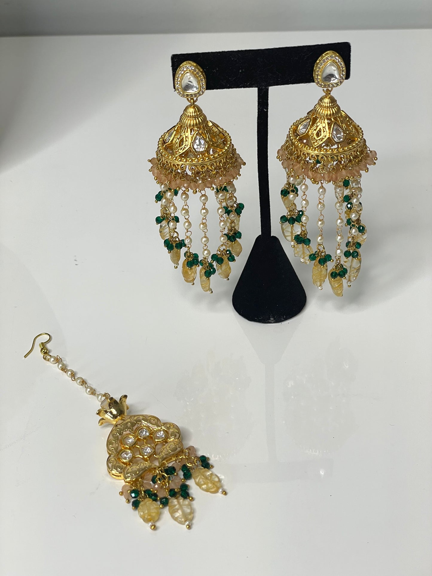 Malibu Pachi Kundan Bridal Set